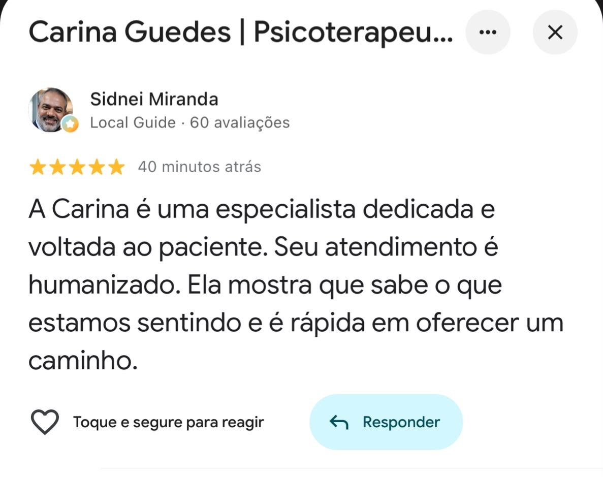 Print de avaliação 5 estrelas no Google sobre Carina Guedes (3)